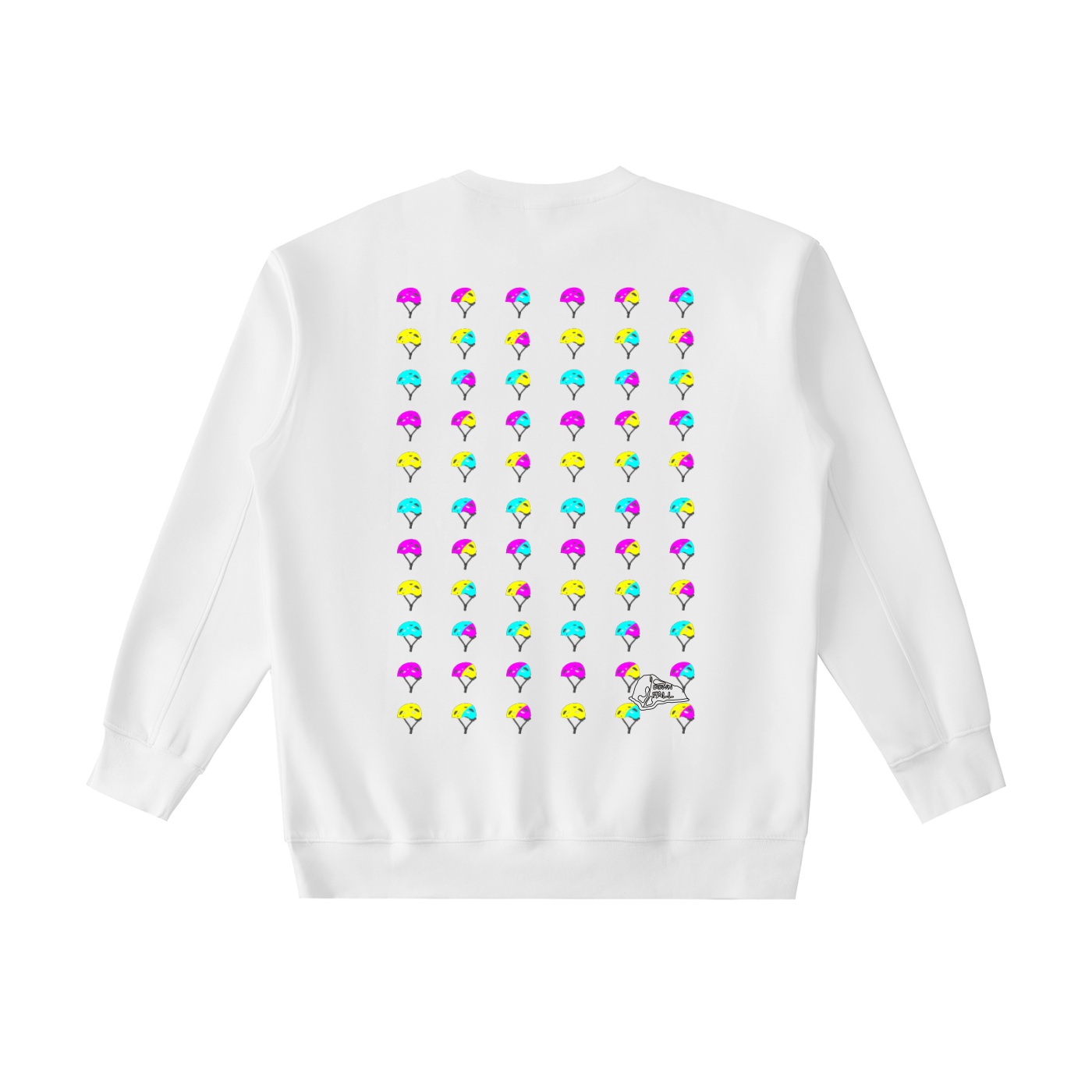 Helmet Pattern Sweatshirt