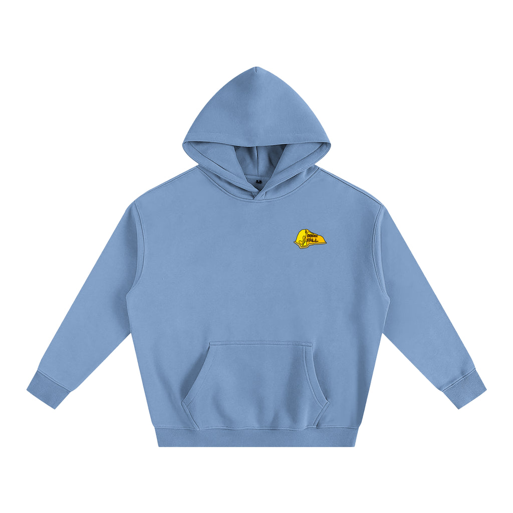 Helmet and carabiner hoodie